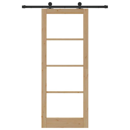 Schiebetür ORKDAL Braun 83 x 211 cm Holz und Metall