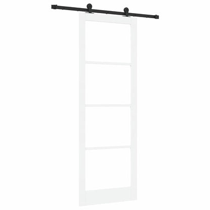 Schiebetür ORKDAL Weiß 83 x 232 cm Holz und Metall