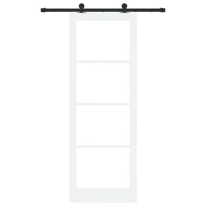 Schiebetür ORKDAL Weiß 83 x 232 cm Holz und Metall