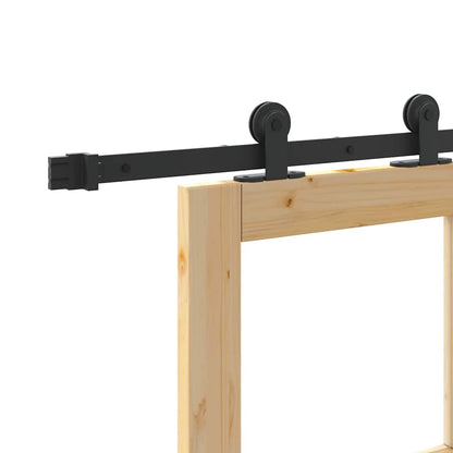 Schiebetür ORKDAL Braun 86 x 198,5 cm Holz und Metall