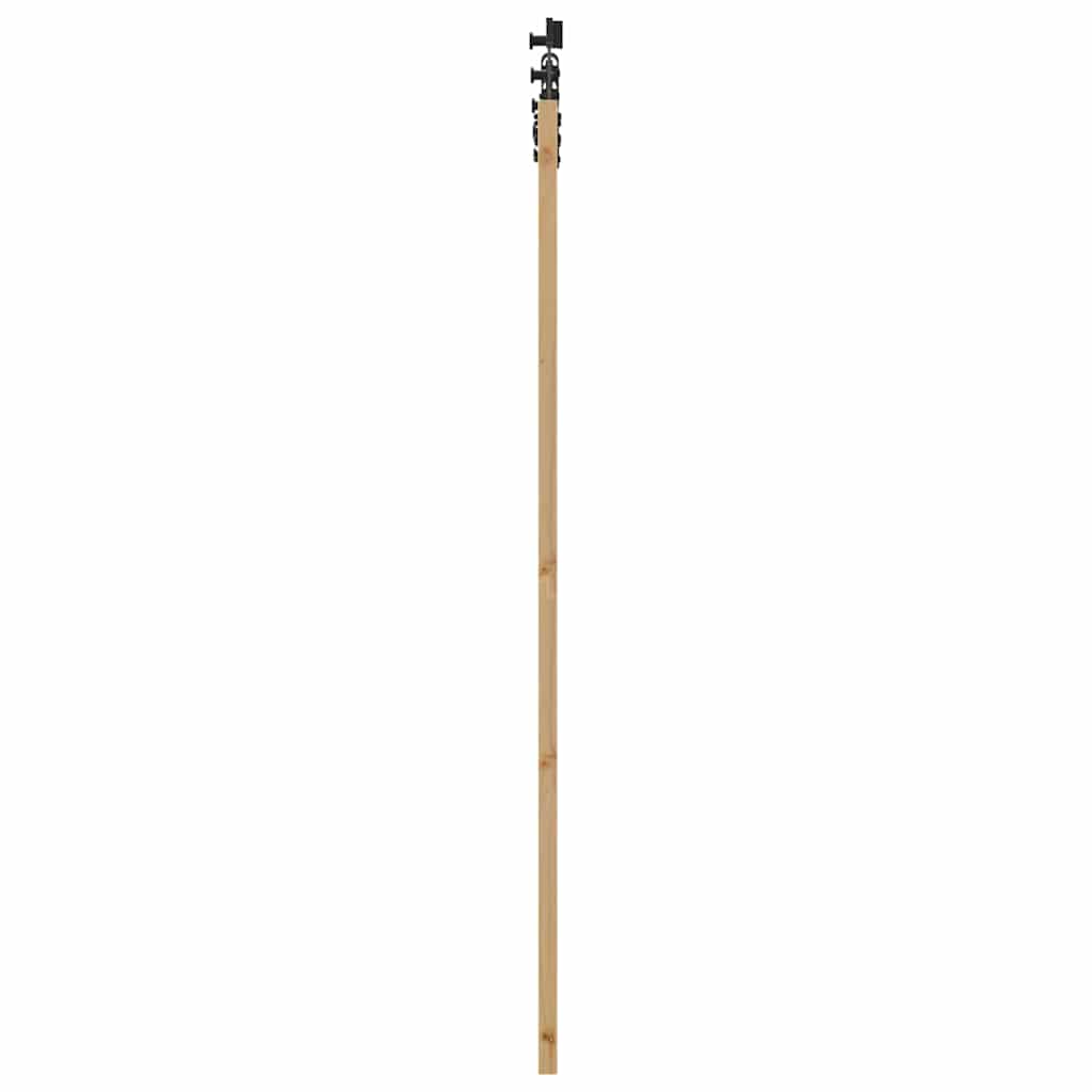 Schiebetür ORKDAL Braun 61 x 198,5 cm Holz und Metall
