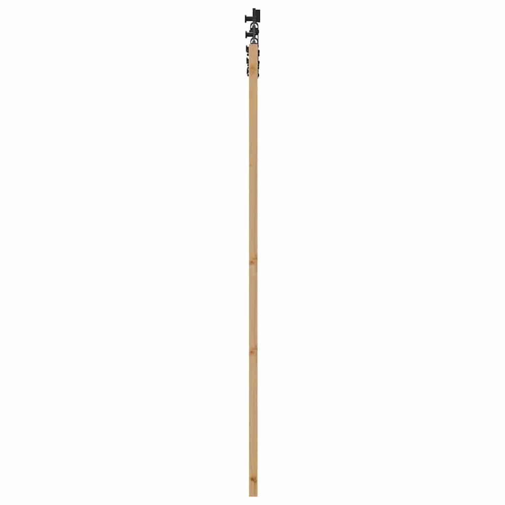 Schiebetür ORKDAL Braun 73,5 x 198,5 cm Holz und Metall