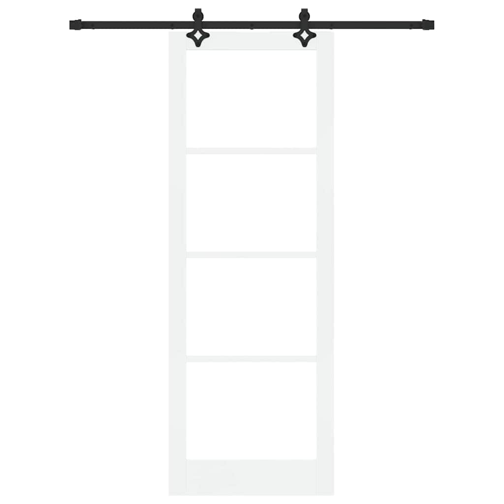 Schiebetür ORKDAL Weiß 83 x 232 cm Holz und Metall