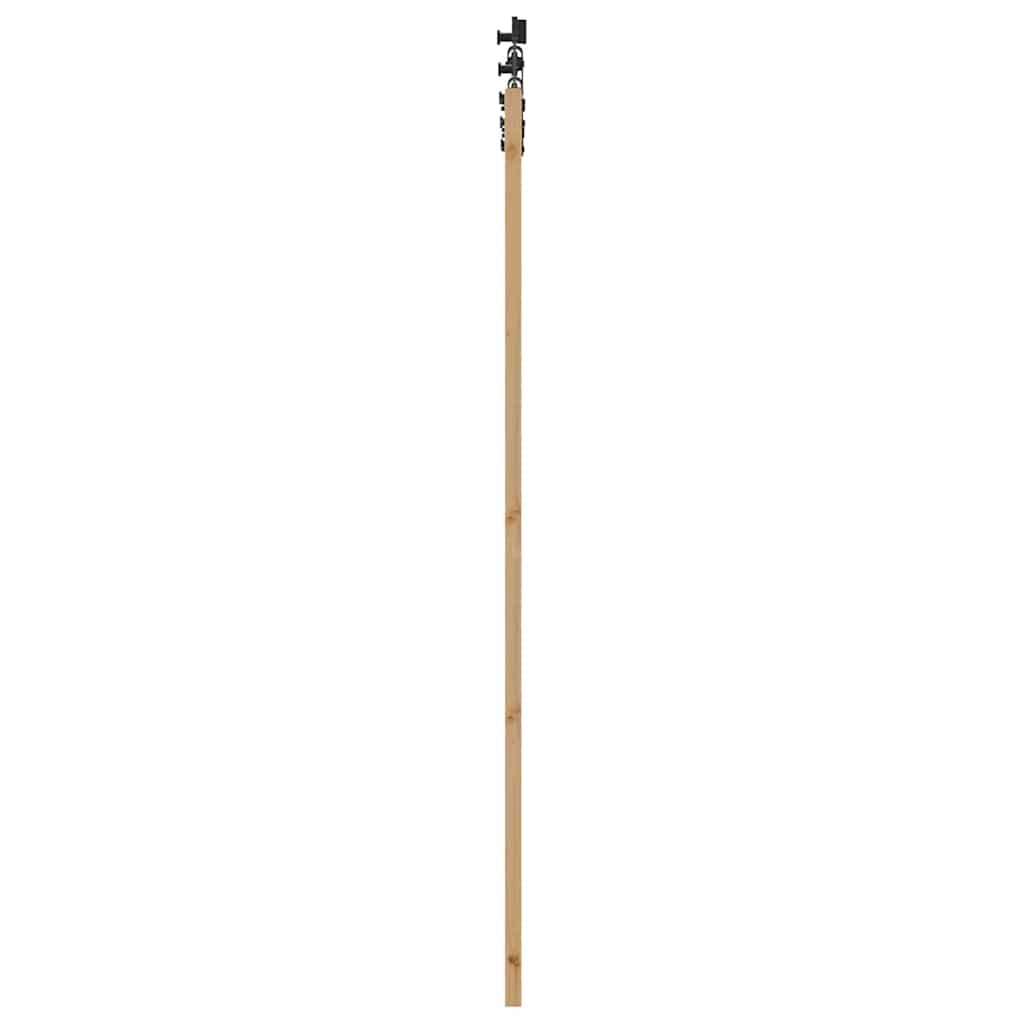 Schiebetür ORKDAL Braun 73,5 x 211 cm Holz und Metall
