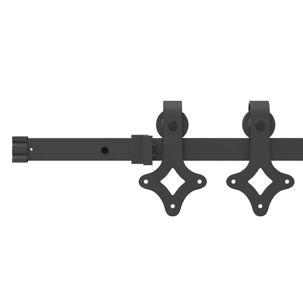 Schiebetür ORKDAL Braun 86 x 198,5 cm Holz und Metall