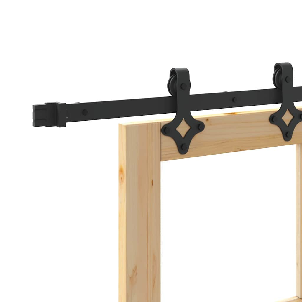 Schiebetür ORKDAL Braun 86 x 198,5 cm Holz und Metall