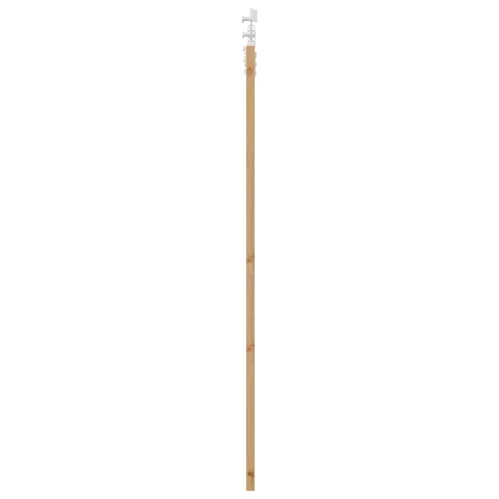 Schiebetür Braun 61 x 198,5 cm Holz und Metall