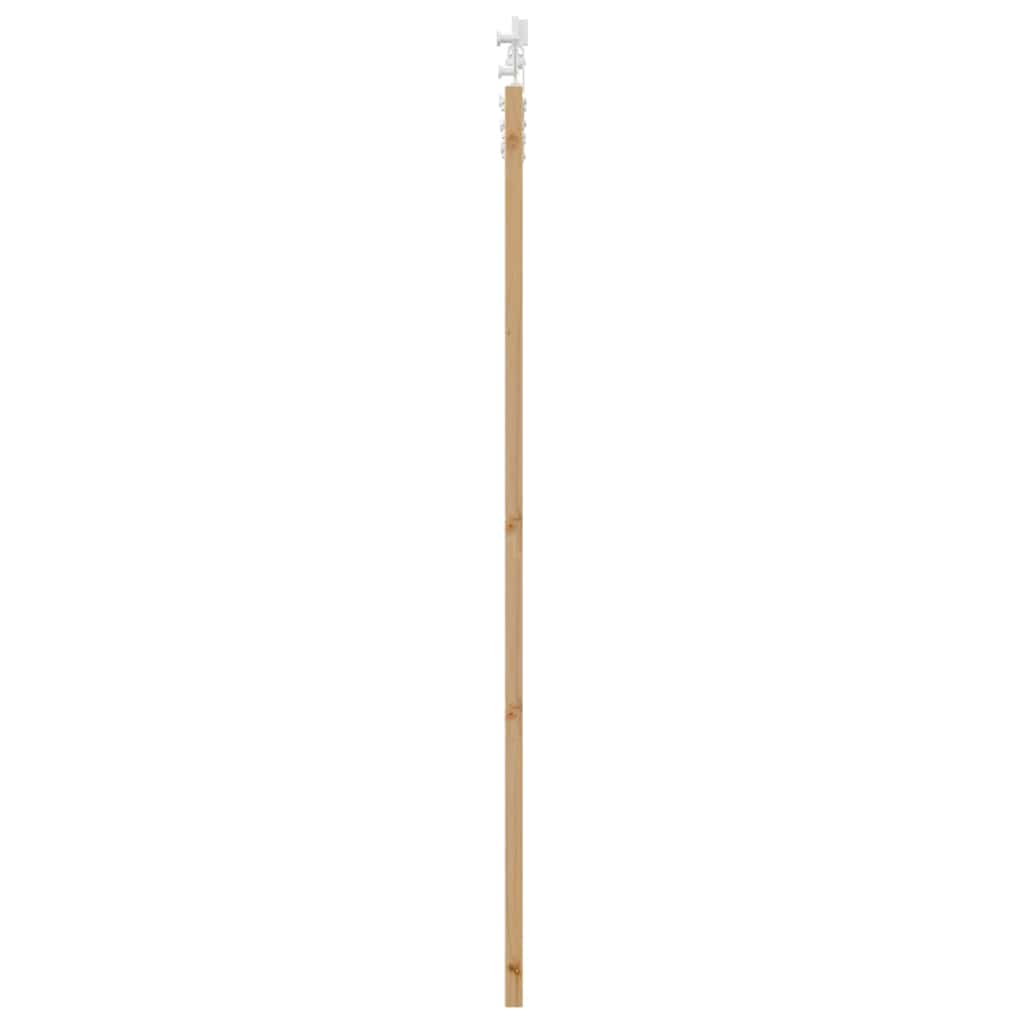 Schiebetür Braun 83 x 202 cm Holz und Metall