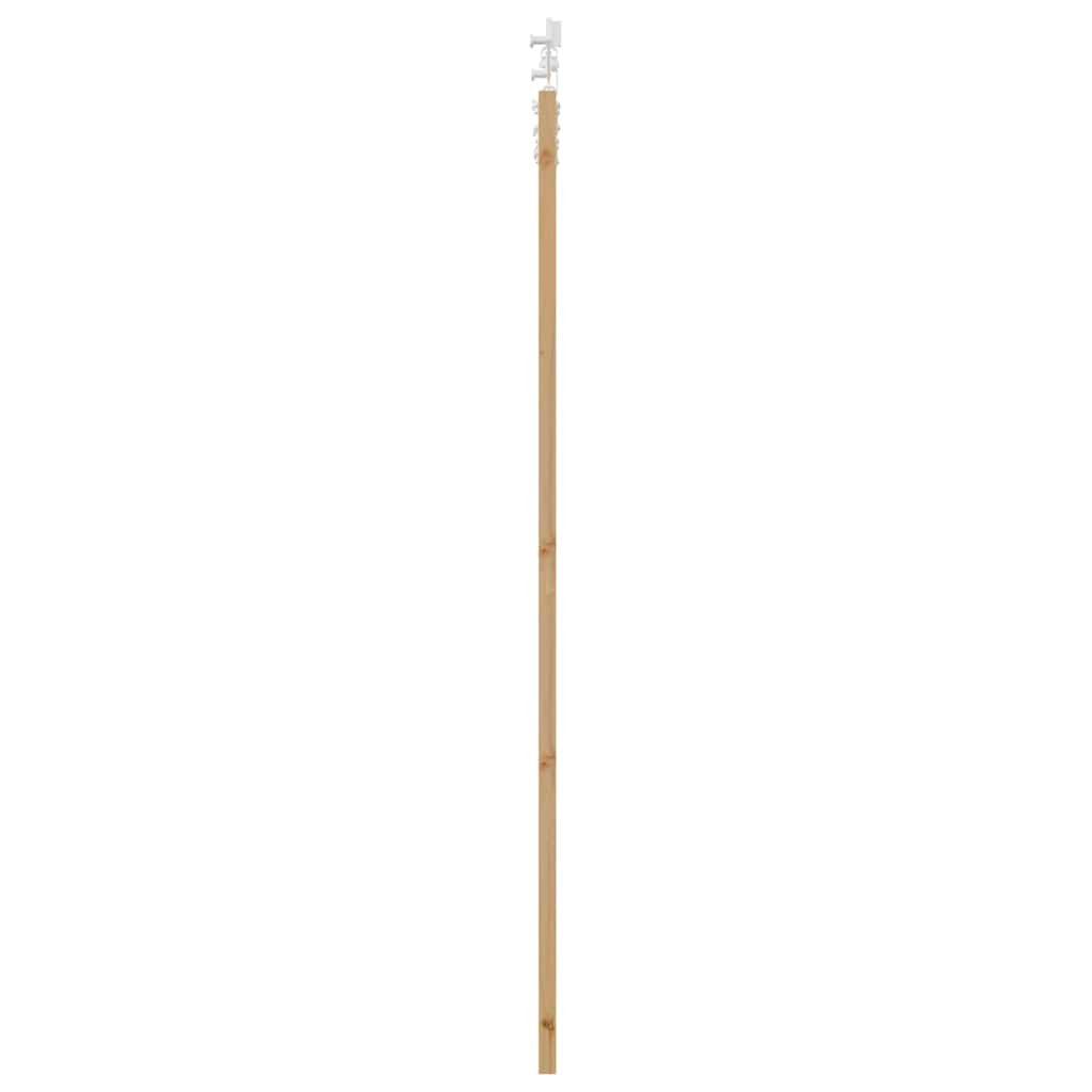 Schiebetür Braun 83 x 211 cm Holz und Metall