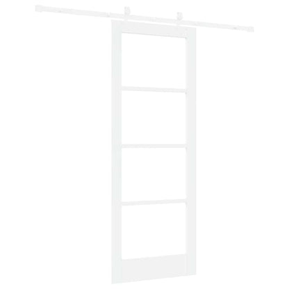 Schiebetür Weiß 78 x 202 cm Holz und Metall
