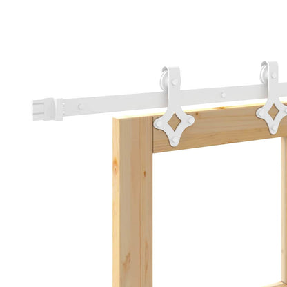 Schiebetür Braun 78 x 232 cm Holz und Metall