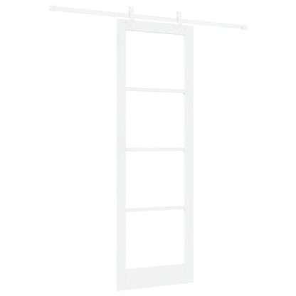 Schiebetür Weiß 78 x 232 cm Holz und Metall