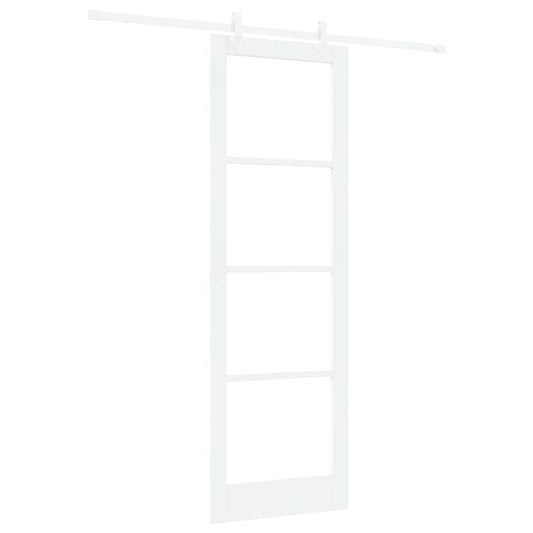 Schiebetür Weiß 78 x 232 cm Holz und Metall