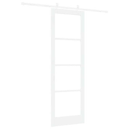 Schiebetür Weiß 78 x 232 cm Holz und Metall