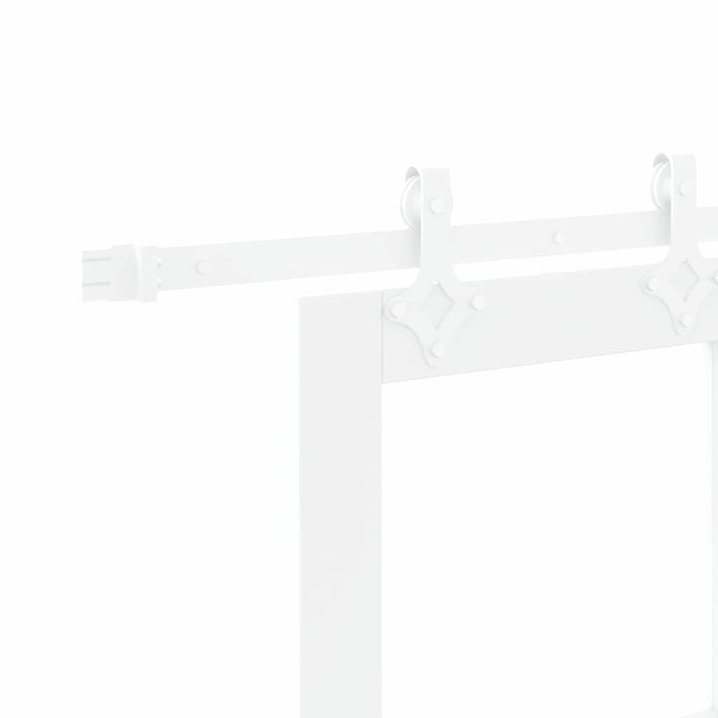 Schiebetür Weiß 83 x 232 cm Holz und Metall