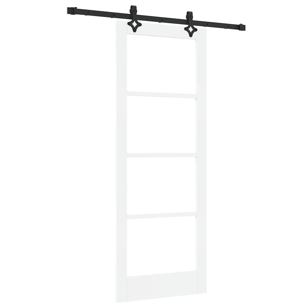 Schiebetür Sonstiges Weiß 78 x 202 cm Holz und Metall