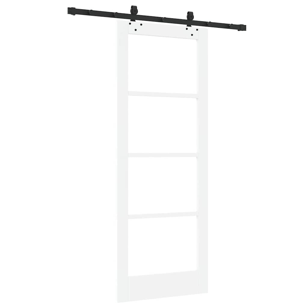 Schiebetür Sonstiges Weiß 78 x 202 cm Holz und Metall