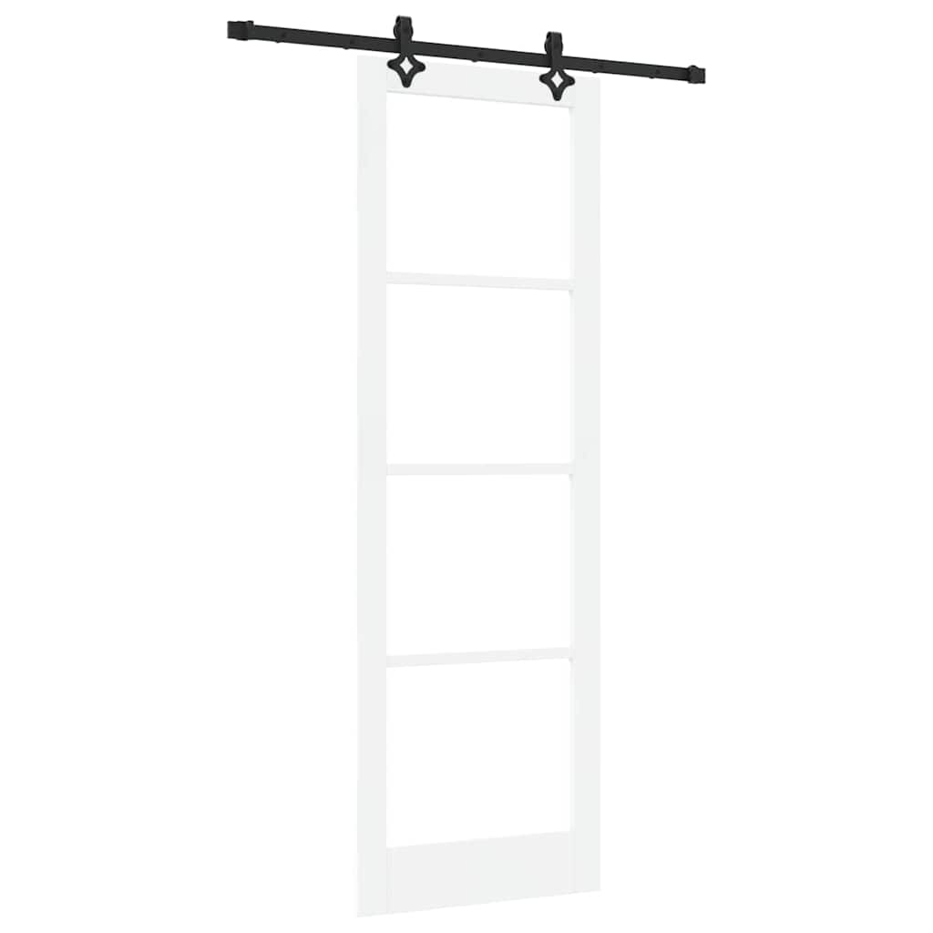Schiebetür Sonstiges Weiß 78 x 232 cm Holz und Metall