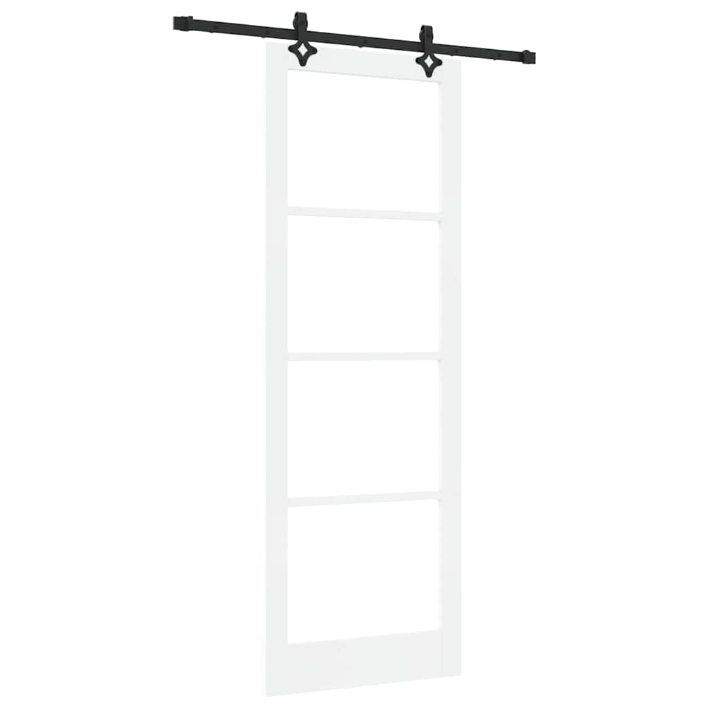 Schiebetür Sonstiges Weiß 83 x 232 cm Holz und Metall
