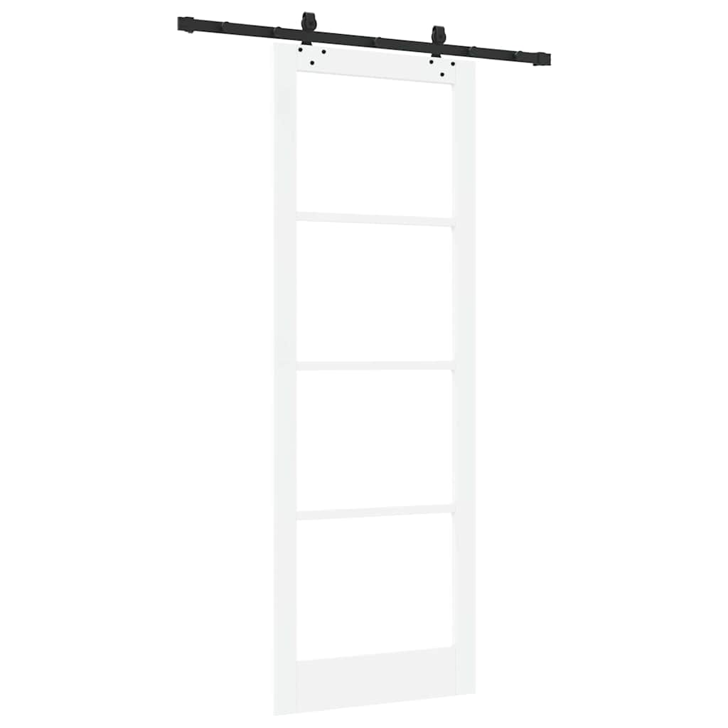 Schiebetür Sonstiges Weiß 83 x 232 cm Holz und Metall