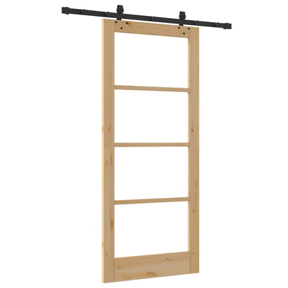 Schiebetür Sonstiges Braun 86 x 198,5 cm Holz und Metall