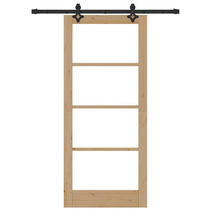 Schiebetür Sonstiges Braun 86 x 198,5 cm Holz und Metall