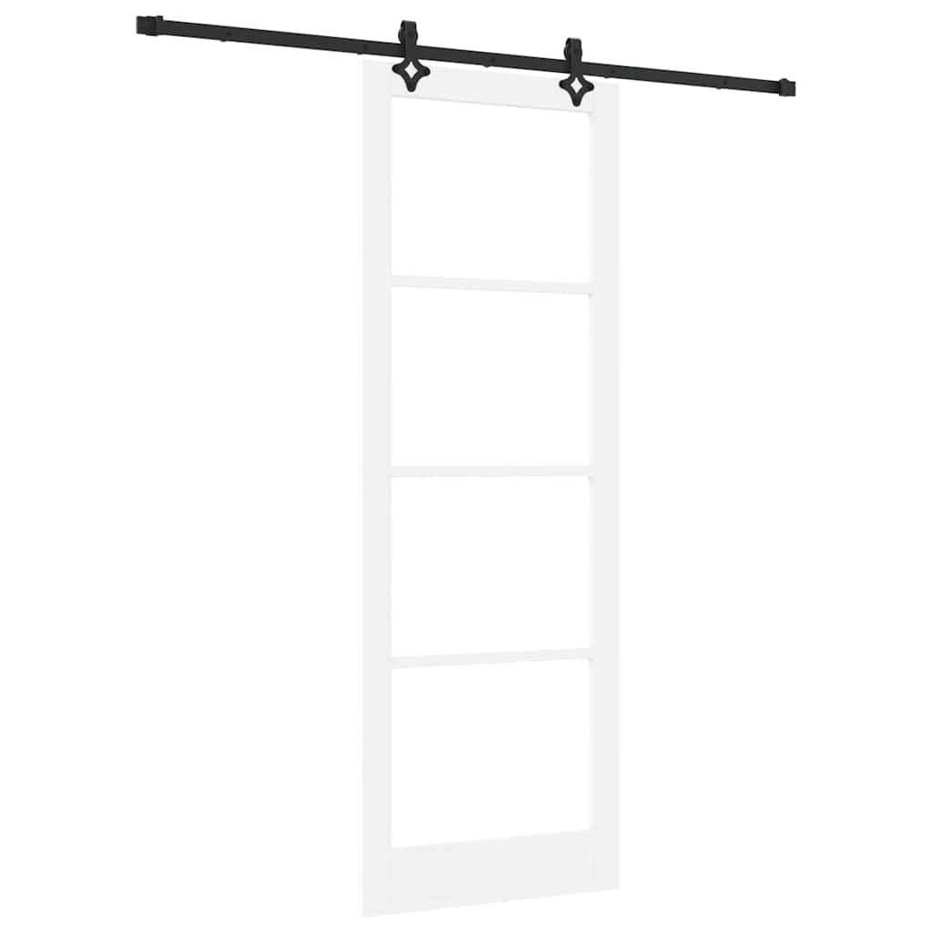 Schiebetür Sonstiges Weiß 83 x 232 cm Holz und Metall