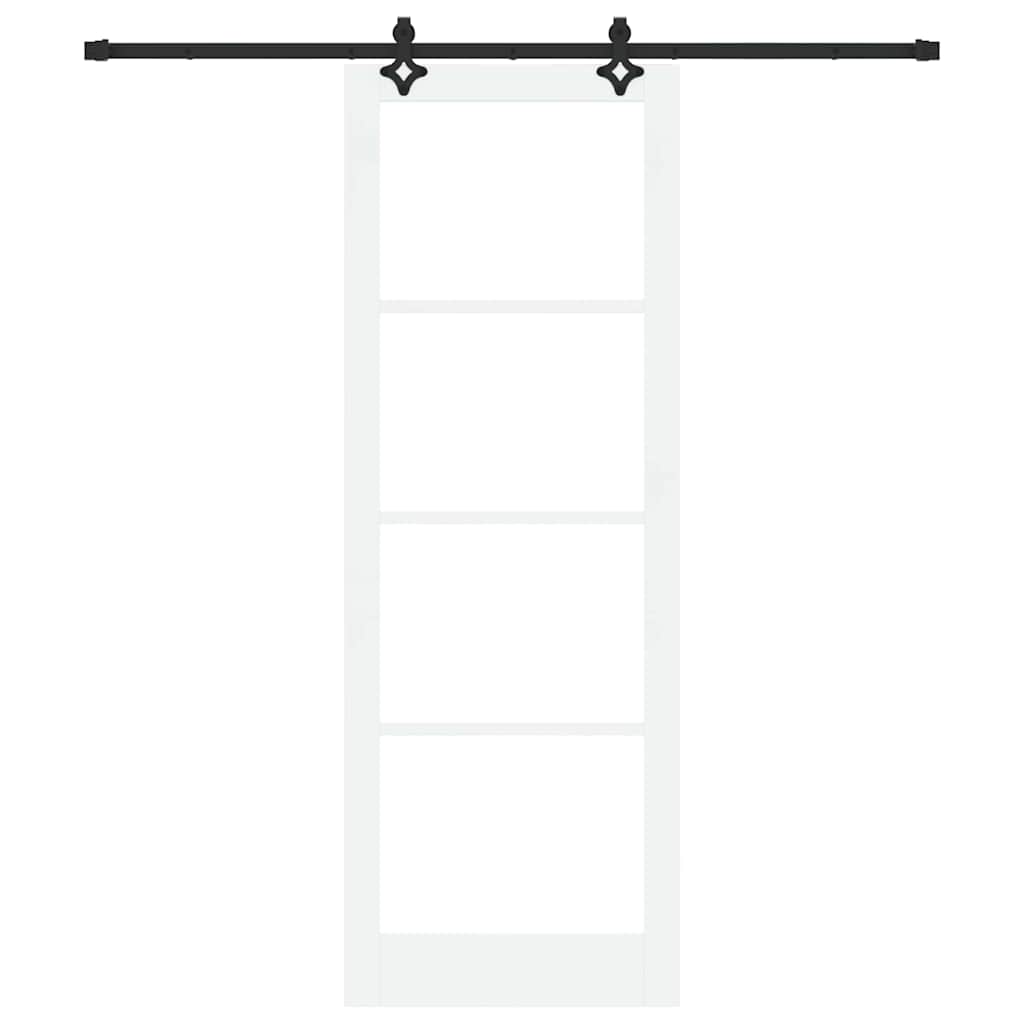 Schiebetür Sonstiges Weiß 83 x 232 cm Holz und Metall