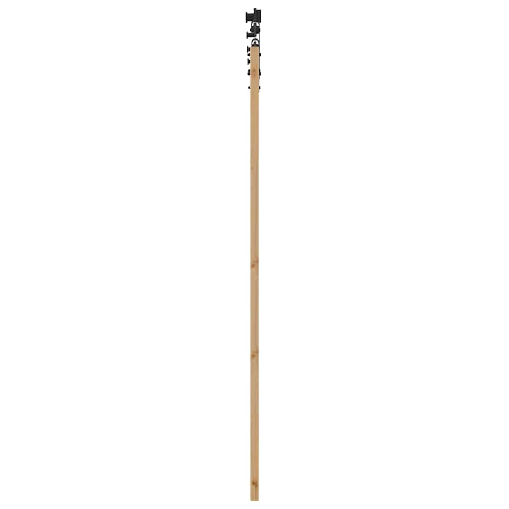 Schiebetür Braun 61 x 198,5 cm Holz und Metall