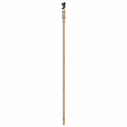 Schiebetür Braun 78 x 211 cm Holz und Metall