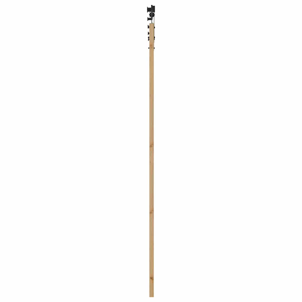 Schiebetür Braun 78 x 232 cm Holz und Metall