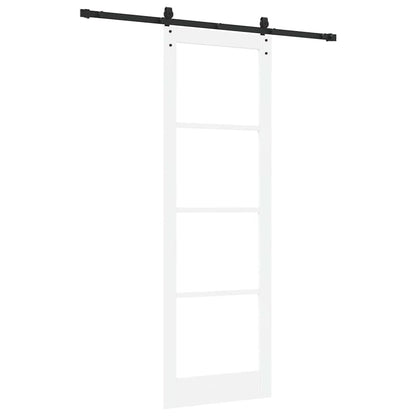 Schiebetür Weiß 78 x 232 cm Holz und Metall