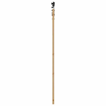 Schiebetür Braun 83 x 202 cm Holz und Metall