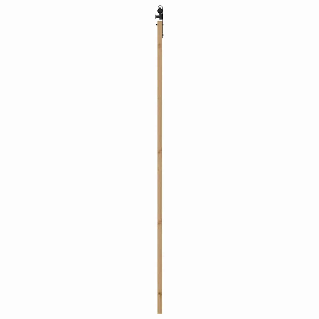Schiebetür Braun 83 x 232 cm Holz und Metall