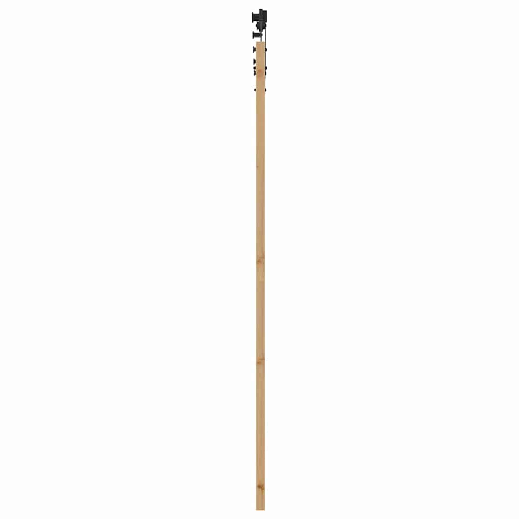 Schiebetür Braun 86 x 211 cm Holz und Metall