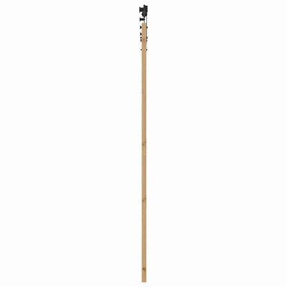 Schiebetür Braun 86 x 211 cm Holz und Metall
