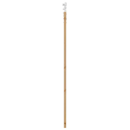 Schiebetür Braun 61 x 198,5 cm Holz und Metall
