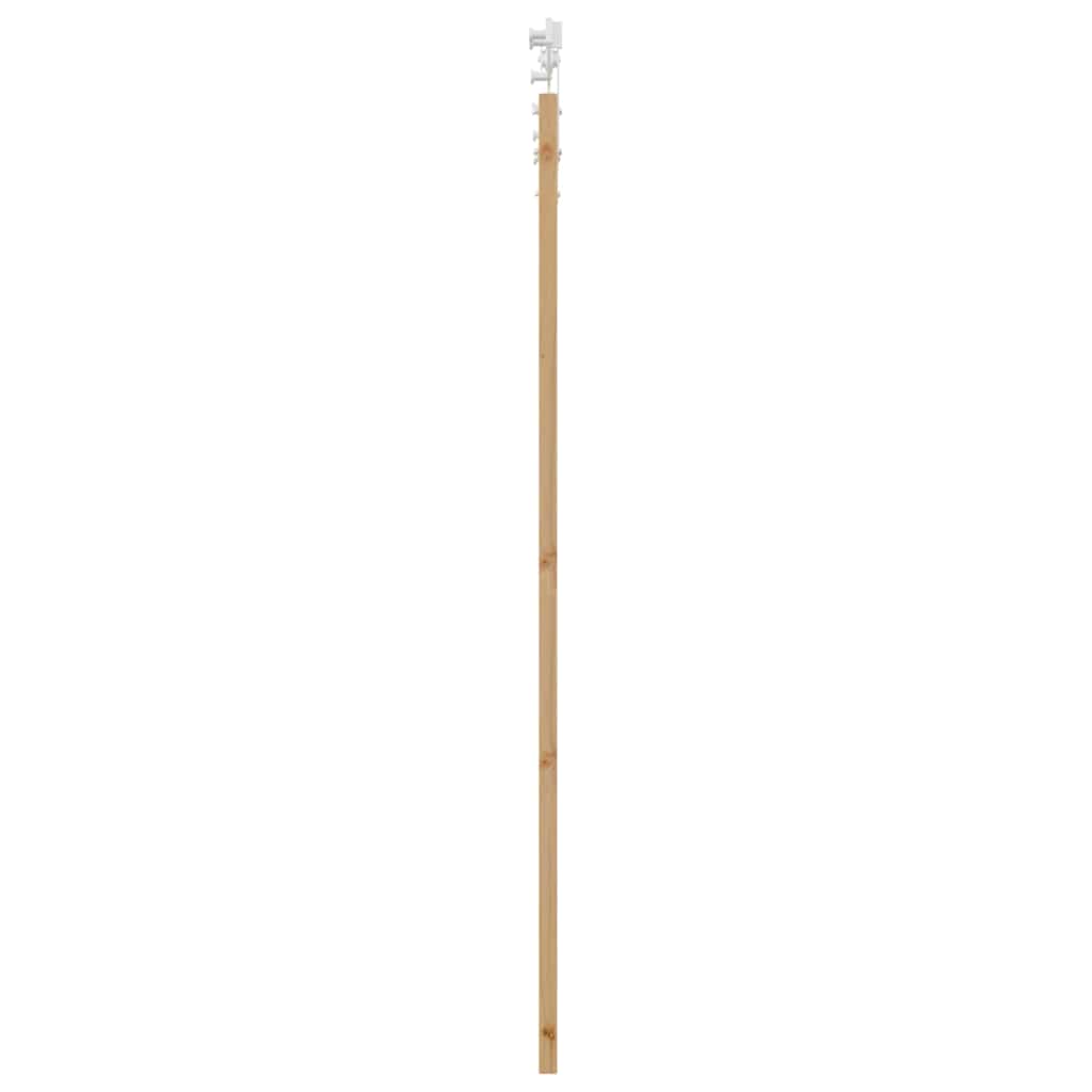 Schiebetür Braun 78 x 202 cm Holz und Metall