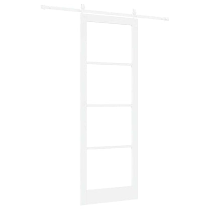 Schiebetür Weiß 83 x 232 cm Holz und Metall