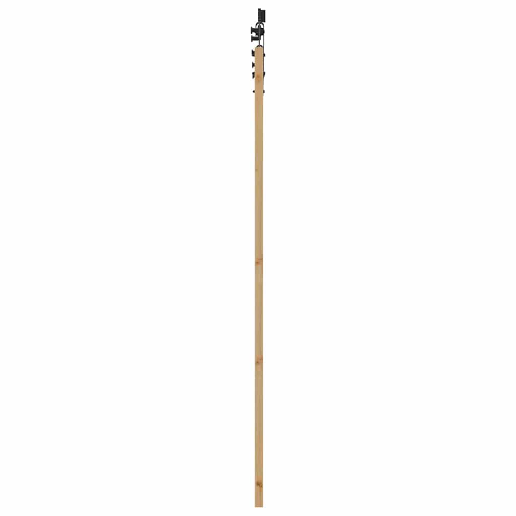 Schiebetür Braun 73,5 x 211 cm Holz und Metall
