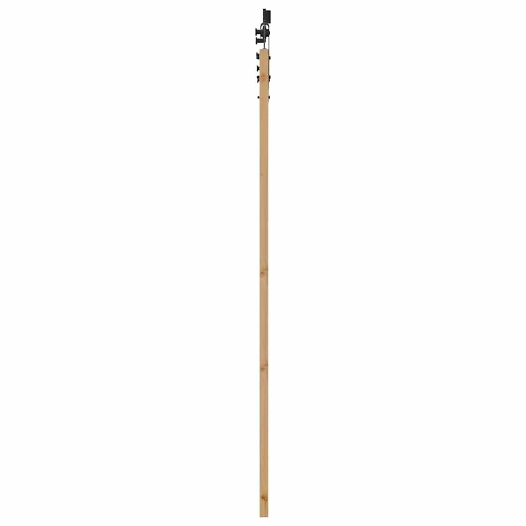 Schiebetür Braun 78 x 202 cm Holz und Metall