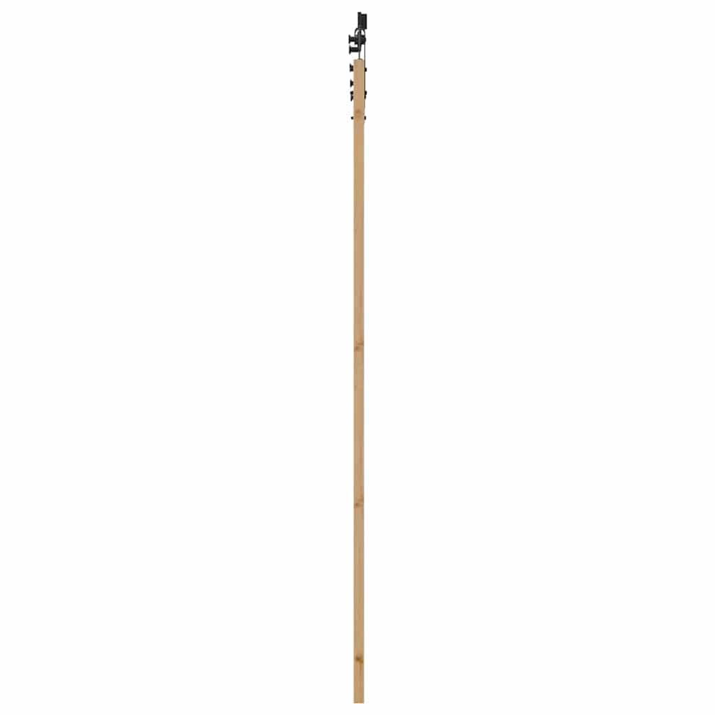 Schiebetür Braun 78 x 232 cm Holz und Metall