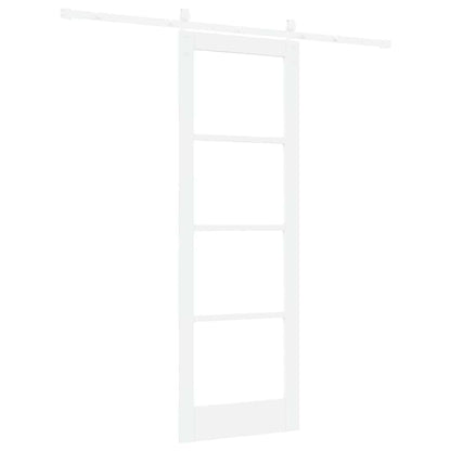 Schiebetür Manuell Weiß 73,5 x 211 cm Holz und Metall