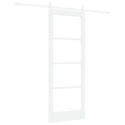 Schiebetür Manuell Weiß 78 x 202 cm Holz und Metall