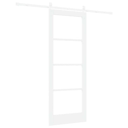 Schiebetür Weiß 78 x 202 cm Holz und Metall