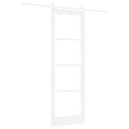 Schiebetür Manuell Weiß 78 x 232 cm Holz und Metall