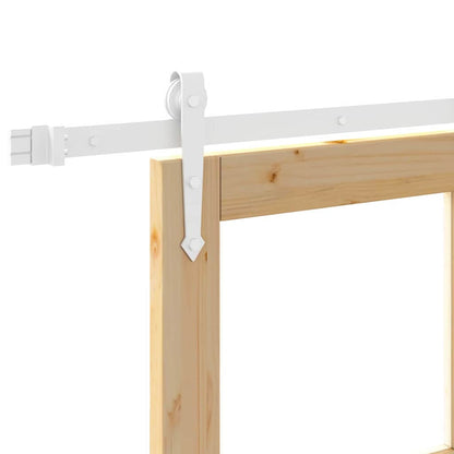Schiebetür Manuell Braun 83 x 202 cm Holz und Metall