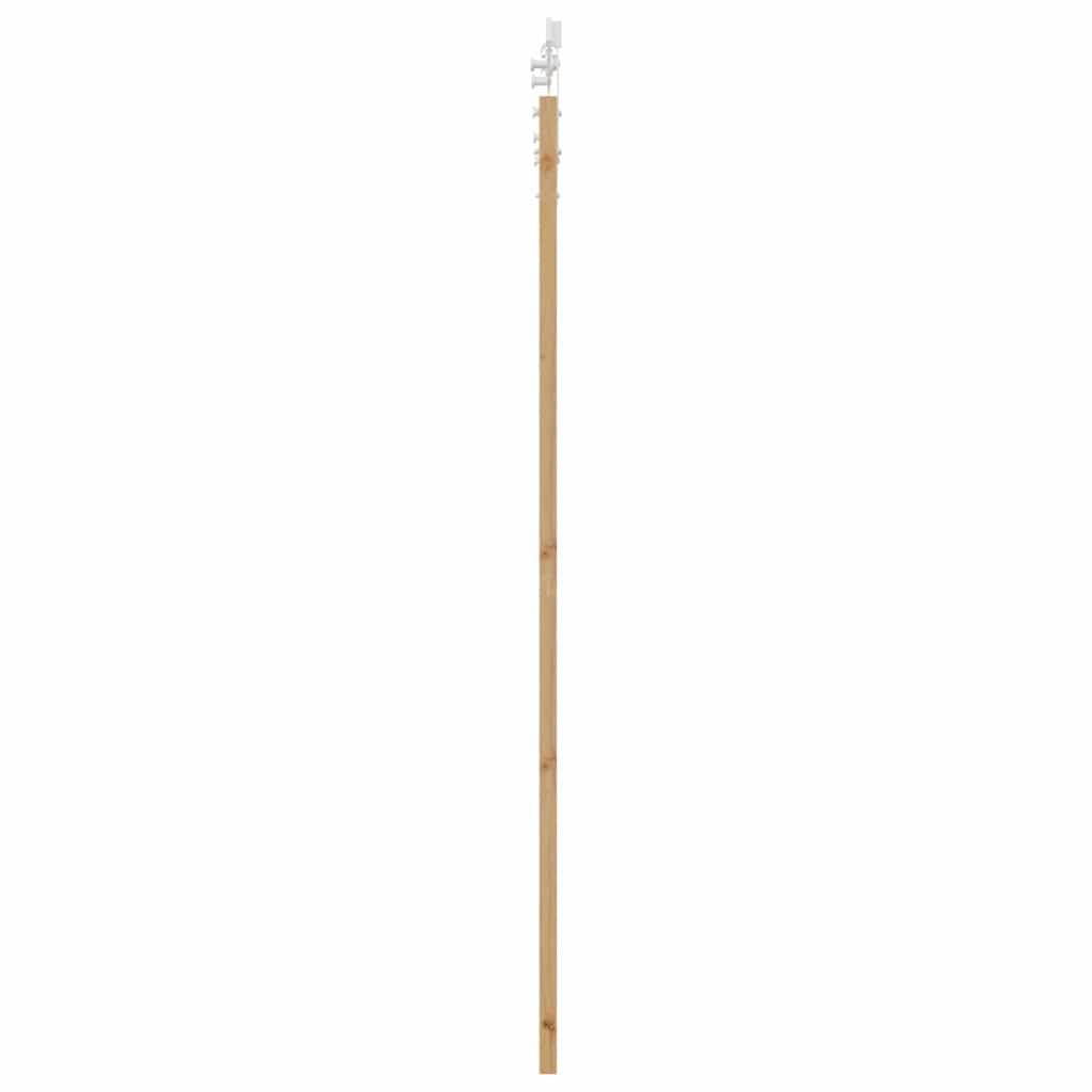 Schiebetür Braun 83 x 211 cm Holz und Metall