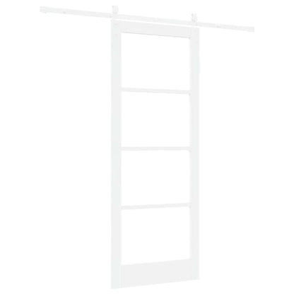 Schiebetür Manuell Weiß 83 x 211 cm Holz und Metall