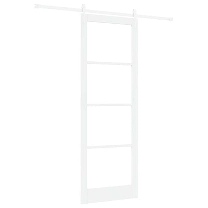 Schiebetür Manuell Weiß 83 x 232 cm Holz und Metall